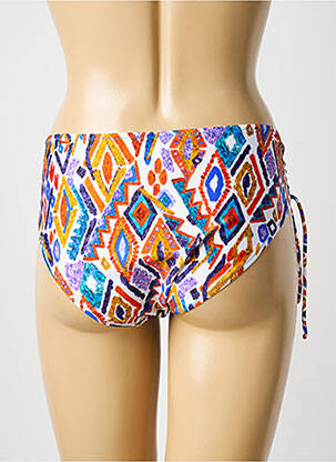 Bas de maillot de bain effet matière satinée culotte bleu ANTIGEL femme