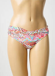 Bas de maillot de bain imprimé fantaisie culotte blanc WATERCULT femme