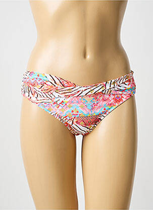 Bas de maillot de bain imprimé fantaisie culotte blanc WATERCULT femme