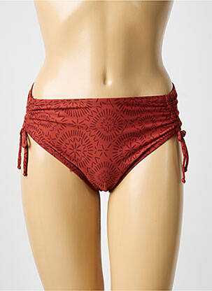 Bas de maillot de bain imprimé fantaisie culotte marron ANTIGEL femme