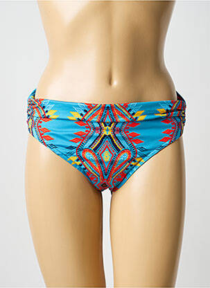 Bas de maillot de bain imprimé fantaisie culotte bleu BLUELOBSTER femme
