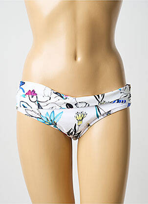 Bas de maillot de bain imprimé fantaisie culotte blanc SEAFOLLY femme