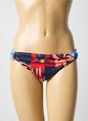 Bas de maillot de bain imprimé fantaisie culotte bleu LINGADORE femme