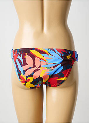 Bas de maillot de bain imprimé fantaisie culotte bleu LINGADORE femme