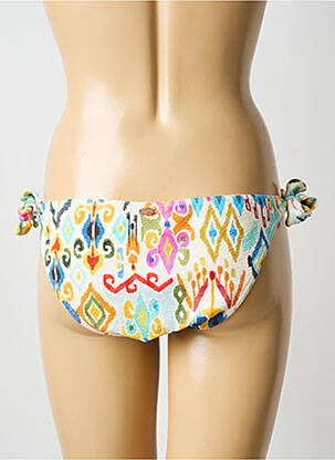 Bas de maillot de bain imprimé fantaisie culotte beige BLUELOBSTER femme
