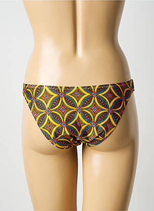 Bas de maillot de bain imprimé fantaisie jaune ANTIGEL femme