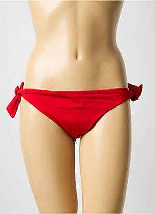Bas de maillot de bain imprimé fantaisie culotte rouge HUIT femme