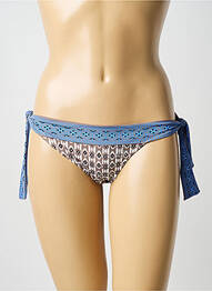 Bas de maillot de bain imprimé fantaisie culotte bleu MORGAN femme