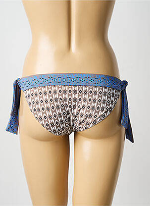 Bas de maillot de bain imprimé fantaisie culotte bleu MORGAN femme