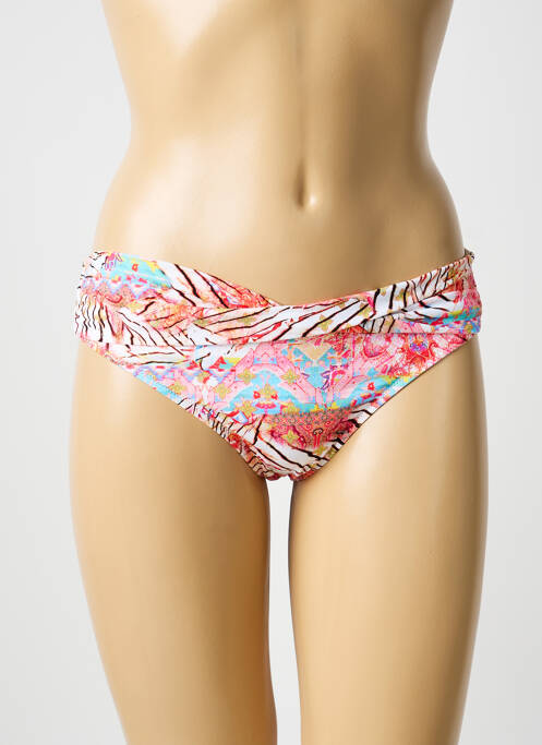 Bas de maillot de bain imprimé fantaisie culotte blanc WATERCULT femme