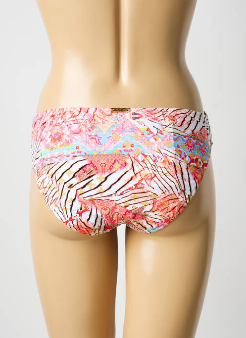 Bas de maillot de bain imprimé fantaisie culotte blanc WATERCULT femme