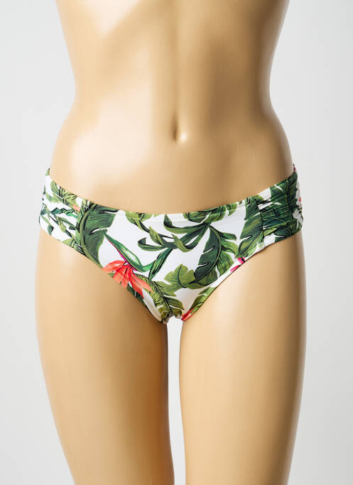 Bas de maillot de bain imprimé fantaisie culotte vert SEAFOLLY femme