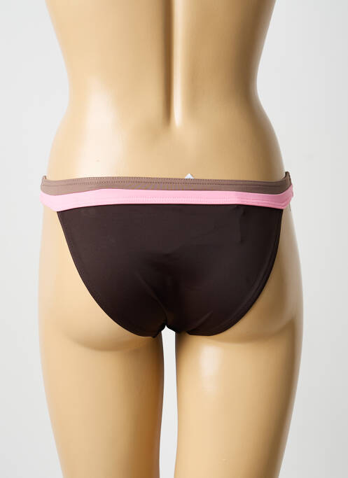 Bas de maillot de bain imprimé fantaisie culotte marron FREYA femme