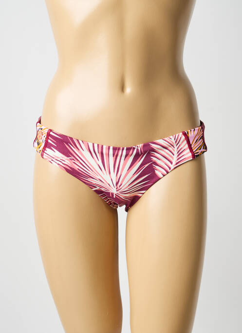 Bas de maillot de bain imprimé fantaisie culotte violet MAAJI femme