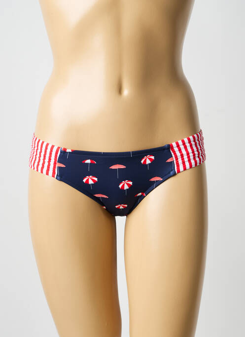 Bas de maillot de bain imprimé fantaisie culotte bleu SEAFOLLY femme
