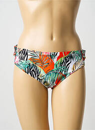 Bas de maillot de bain imprimé fantaisie culotte vert LISE CHARMEL femme