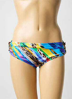 Bas de maillot de bain imprimé fantaisie culotte bleu SUNFLAIR femme