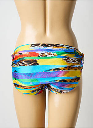 Bas de maillot de bain imprimé fantaisie culotte bleu SUNFLAIR femme