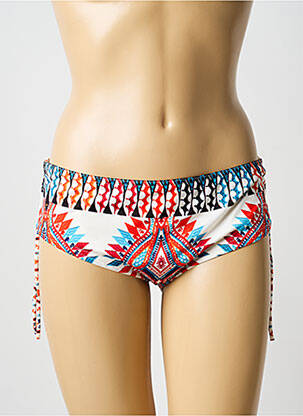 Bas de maillot de bain imprimé fantaisie culotte blanc BLUELOBSTER femme