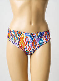 Bas de maillot de bain imprimé fantaisie culotte blanc ANTIGEL femme