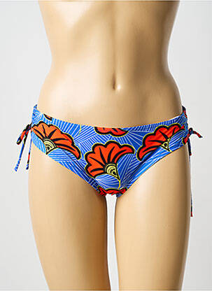 Bas de maillot de bain imprimé fantaisie culotte bleu BLUELOBSTER femme