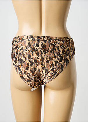 Bas de maillot de bain imprimé fantaisie culotte beige BLUELOBSTER femme