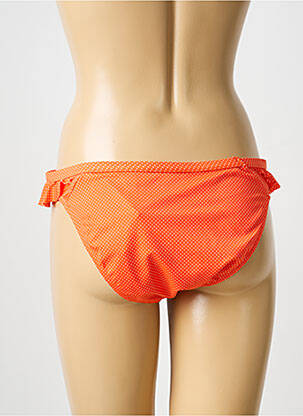 Bas de maillot de bain imprimé fantaisie culotte orange FREYA femme