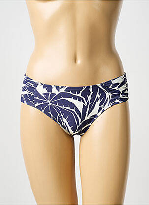Bas de maillot de bain imprimé fantaisie culotte bleu WATERCULT femme