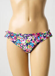 Bas de maillot de bain imprimé fantaisie culotte bleu FREYA femme