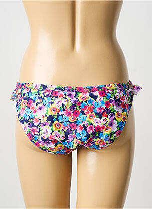 Bas de maillot de bain imprimé fantaisie culotte bleu FREYA femme