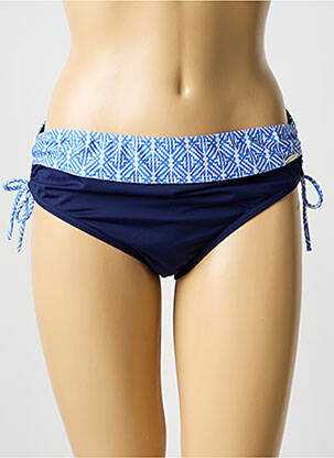 Bas de maillot de bain imprimé fantaisie culotte bleu GRAIN DE SABLE femme