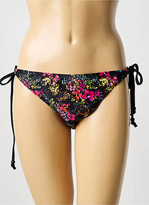 Bas de maillot de bain imprimé fantaisie culotte noir SUN GLOW femme