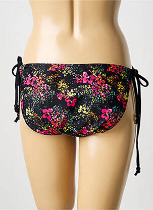 Bas de maillot de bain imprimé fantaisie culotte noir SUN GLOW femme