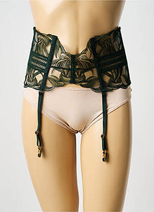 Guêpière/porte-jarretelle sans armature vert AUBADE femme