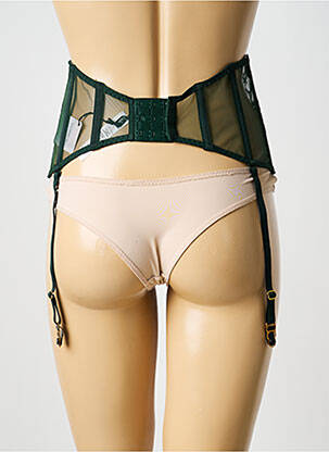 Guêpière/porte-jarretelle sans armature vert AUBADE femme