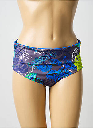 Bas de maillot de bain imprimé fantaisie culotte bleu SIMONE PERELE femme