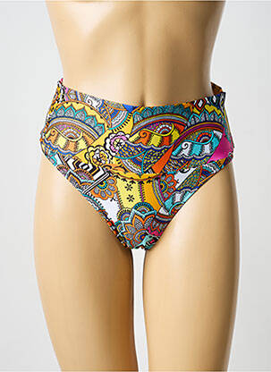 Bas de maillot de bain imprimé fantaisie culotte rose ANTIGEL femme