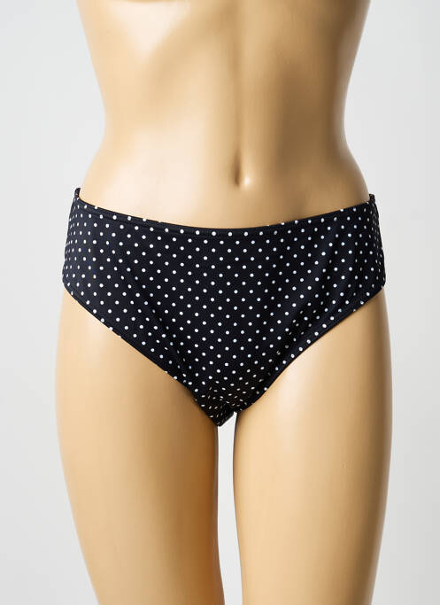 Bas de maillot de bain imprimé fantaisie culotte noir FREYA femme