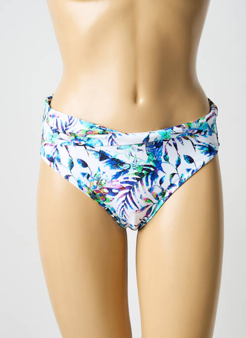 Bas de maillot de bain imprimé fantaisie culotte bleu FANTASIE femme
