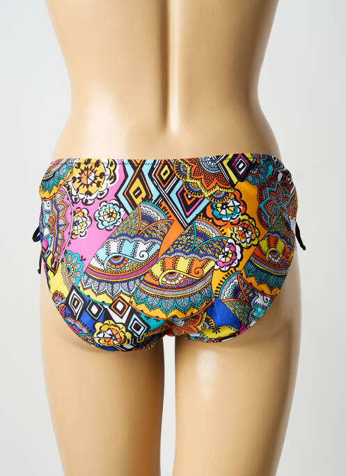 Bas de maillot de bain imprimé fantaisie culotte noir ANTIGEL femme