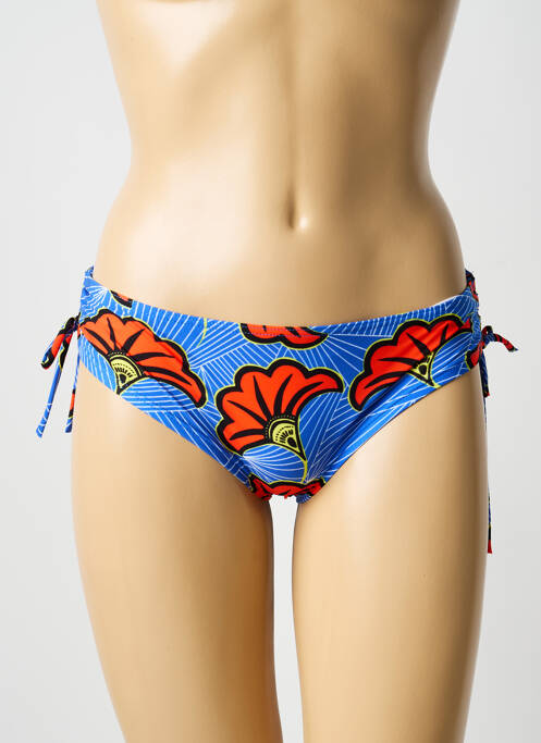 Bas de maillot de bain imprimé fantaisie culotte bleu BLUELOBSTER femme