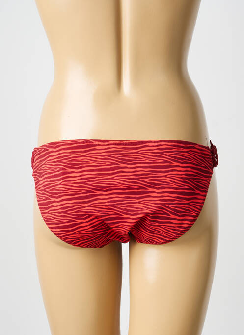 Bas de maillot de bain effet matière satinée culotte rouge LINGADORE femme
