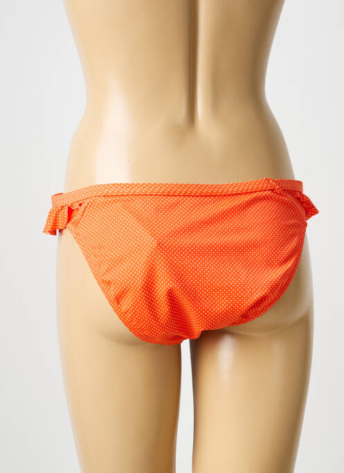 Bas de maillot de bain imprimé fantaisie culotte orange FREYA femme