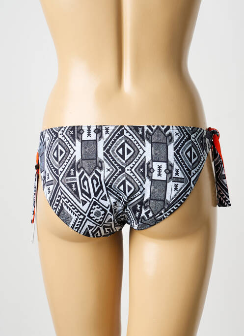 Bas de maillot de bain imprimé fantaisie culotte noir BIKINI BAR femme
