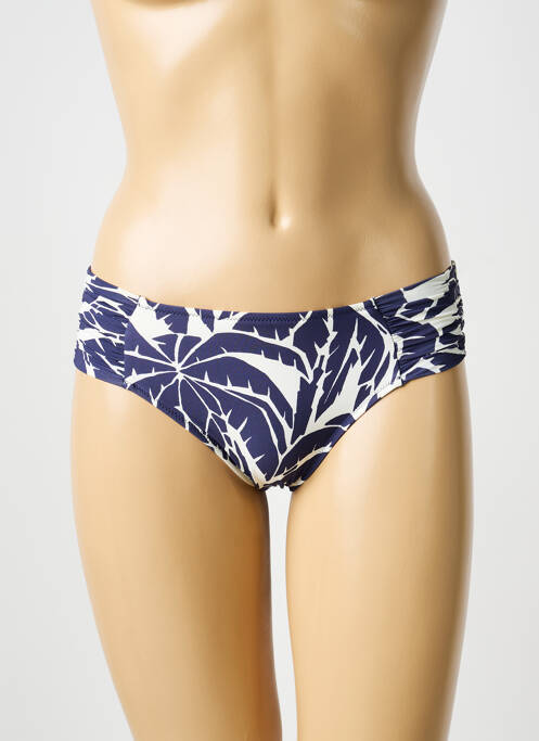 Bas de maillot de bain imprimé fantaisie culotte bleu WATERCULT femme