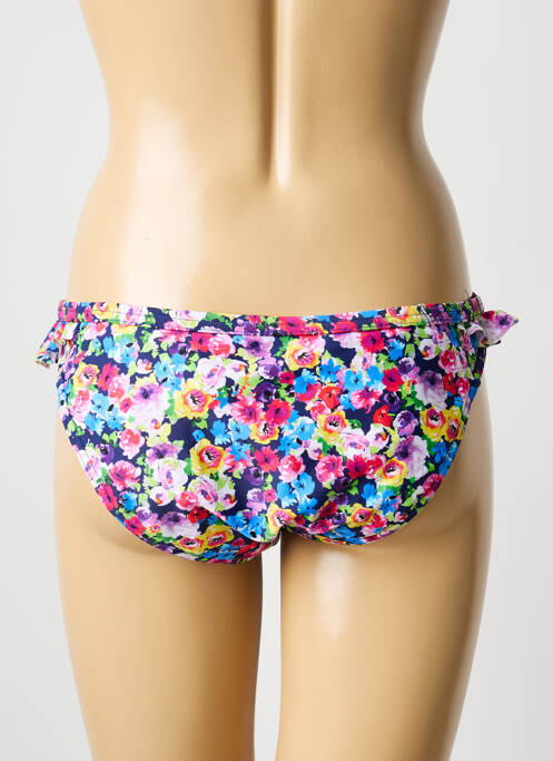Bas de maillot de bain imprimé fantaisie culotte bleu FREYA femme