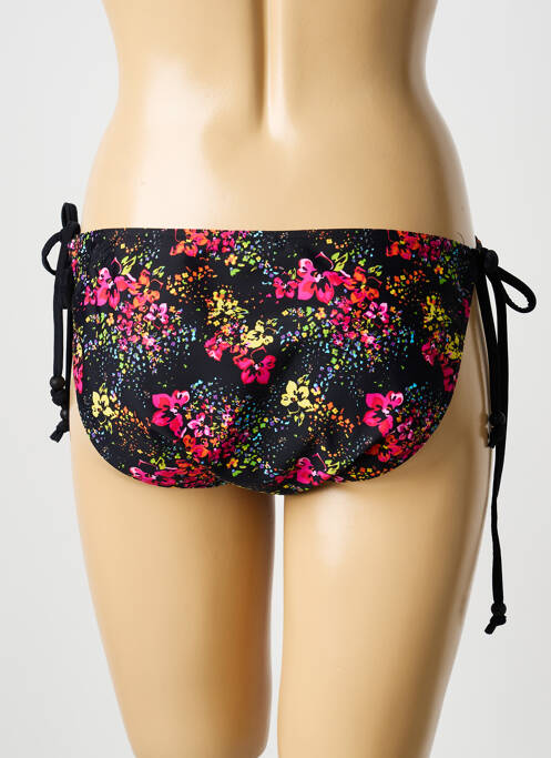 Bas de maillot de bain imprimé fantaisie culotte noir SUN GLOW femme