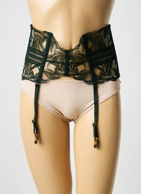 Guêpière/Porte-jarretelle vert AUBADE femme