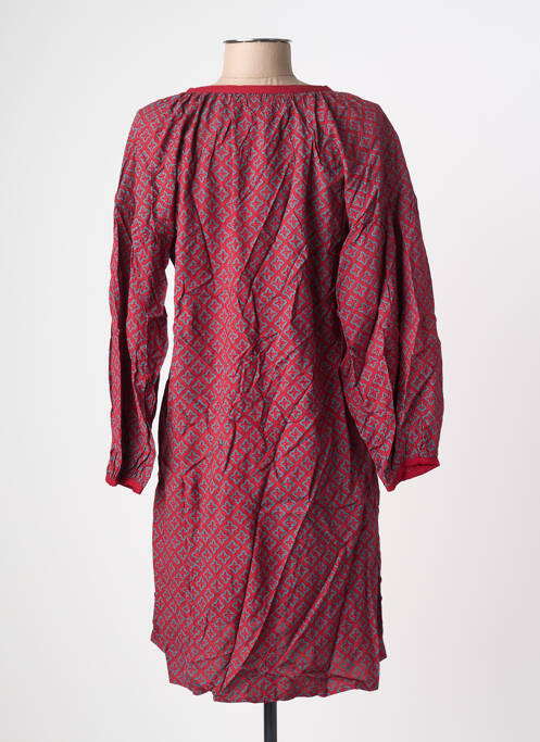 Robe courte manches longues manches longues rouge BAMBOO'S femme