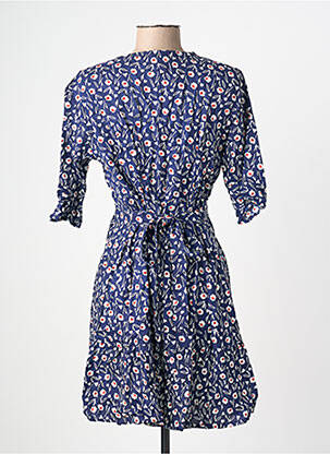 Robe courte coupe évasée manches courtes bleu SINOE BY BAMBOO'S femme
